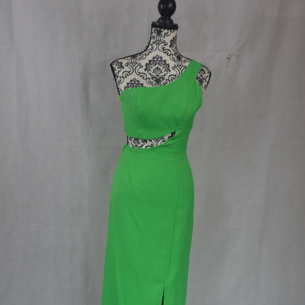 NWOT Green One Strap Formal Dress